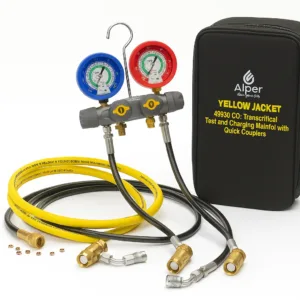 Yellow Jacket 45930 – CO₂ Transcritical Test & Charging Manifold with Quick Couplers | Alper Refrigerants